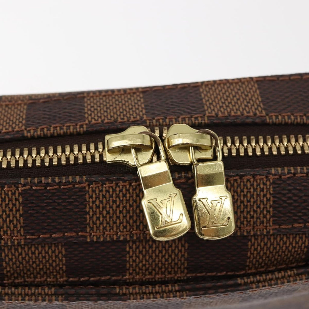 Louis Vuitton Geronimos Waist Bag Damier Brown Canvas Shoulder Bag Bag (Pre-Owned)