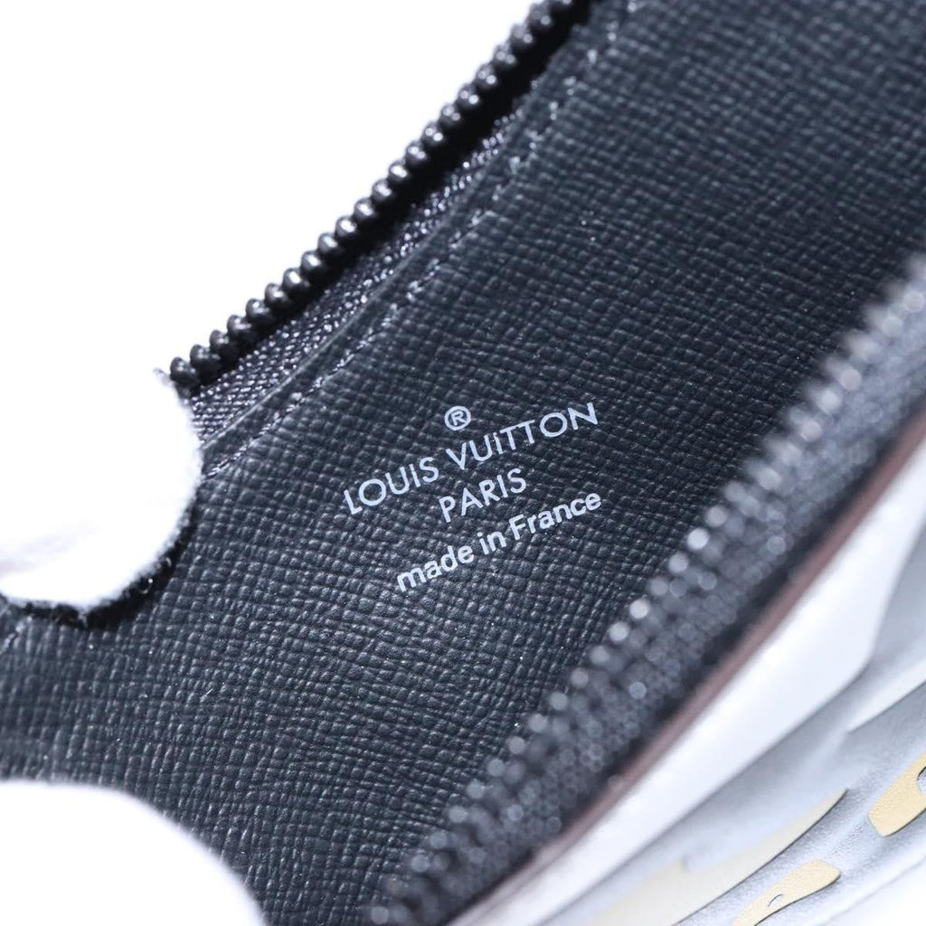Louis Vuitton Nigo Duck Coin Holder Printed Leather And Limited Edition Giant Damier Black Canvas Wallets Accessory (Pre-Owned)