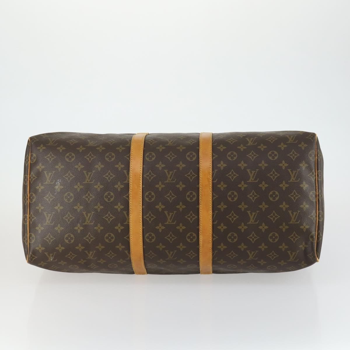 Louis Vuitton Keepall Bag Monogram Canvas Brown Canvas Travel Bag Bag (Pre-Owned)