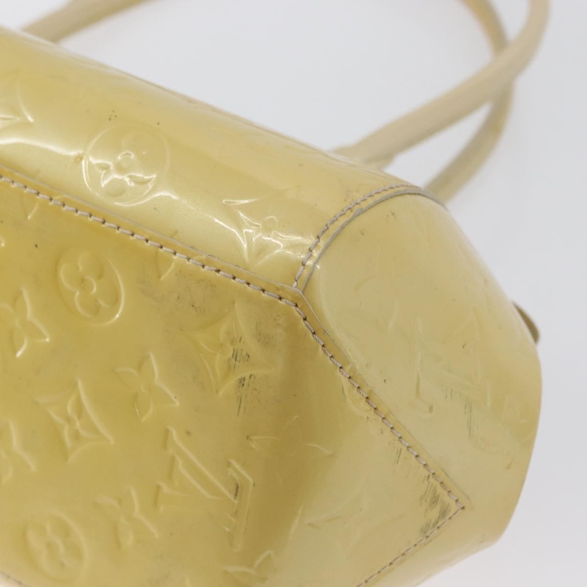 Louis Vuitton Sherwood Handbag Monogram Vernis Yellow Patent_Leather Handbag (Pre-Owned)