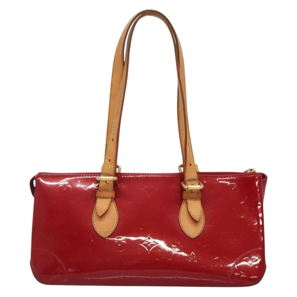 Louis Vuitton Rosewood Avenue Handbag Monogram Vernis Red Patent_Leather Handbag (Pre-Owned)