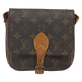 Louis Vuitton Cartouchiere Handbag Monogram Canvas Brown Canvas Shoulder Bag Bag (Pre-Owned)