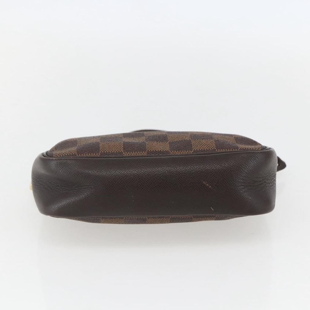 Louis Vuitton Trousse Make Up Bag Damier Canvas Brown Canvas Clutche & Pouche Bag (Pre-Owned)