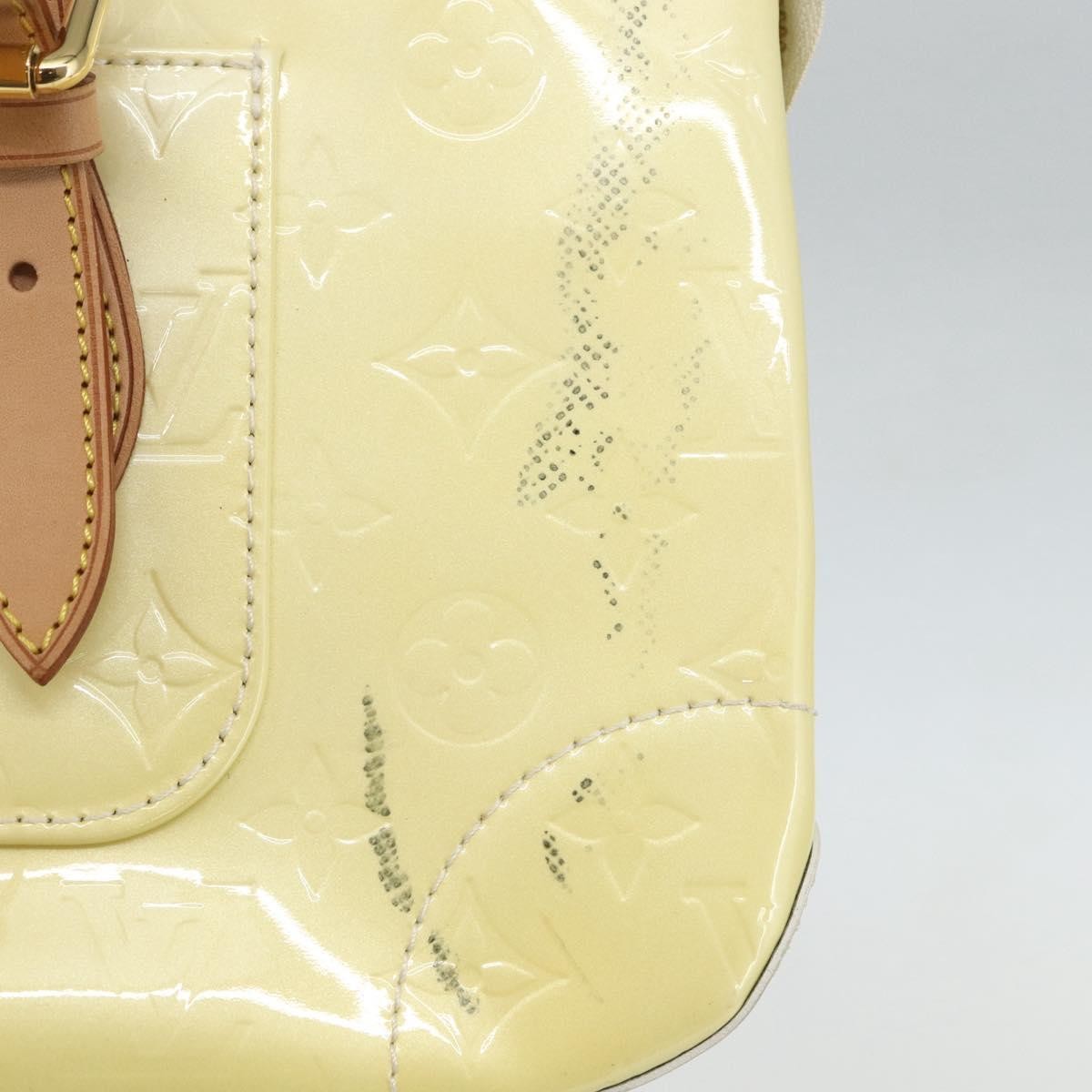 Louis Vuitton Rosewood Avenue Handbag Monogram Vernis Yellow Patent_Leather Handbag (Pre-Owned)