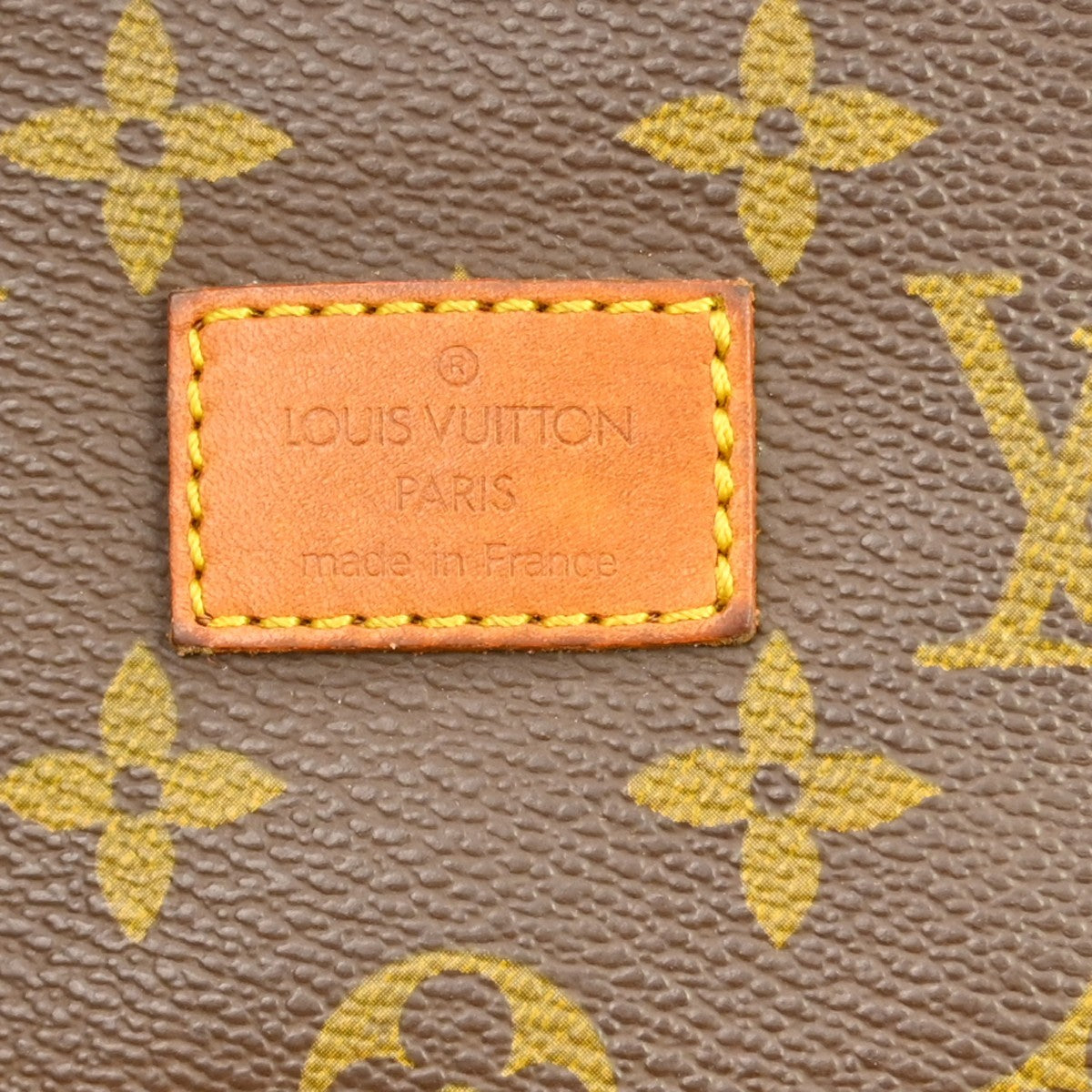 Louis Vuitton Saumur Handbag Monogram Canvas Brown Canvas Shoulder Bag Bag (Pre-Owned)