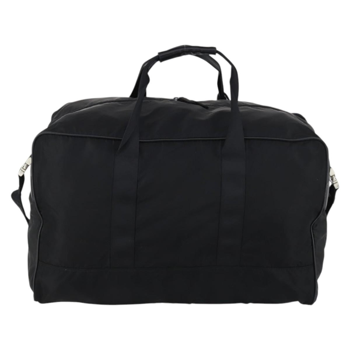 Prada Boston Bag Tessuto Black Nylon Bag (Pre-Owned)
