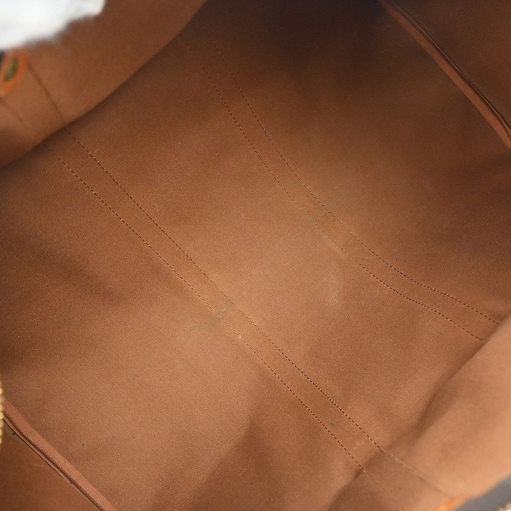 Louis Vuitton Keepall Bag Monogram Canvas Brown Canvas Travel Bag Bag (Pre-Owned)