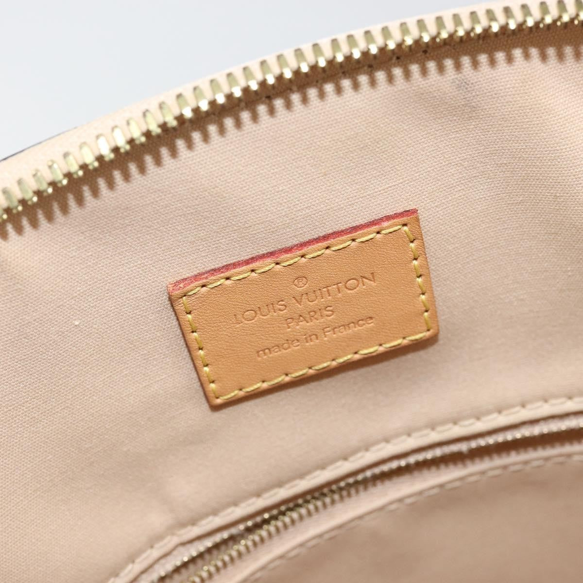 Louis Vuitton Lockit Handbag Monogram Vernis Beige Patent_Leather Tote Bag Bag (Pre-Owned)