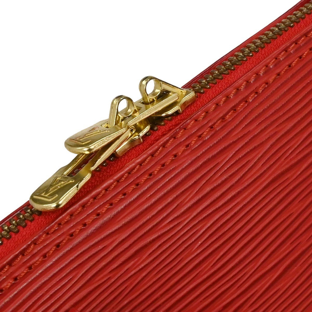 Louis Vuitton Alma Handbag Epi Leather Red Leather Handbag (Pre-Owned)