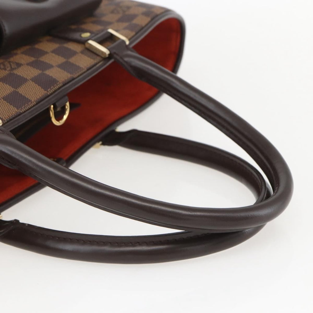 Louis Vuitton Manosque Handbag Damier Brown Canvas Tote Bag Bag (Pre-Owned)