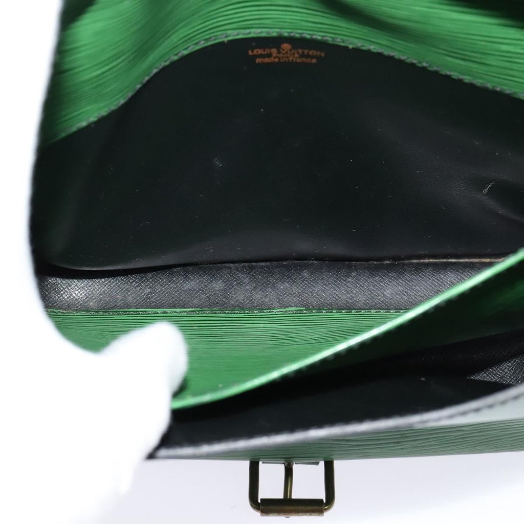 Louis Vuitton Cartouchiere Handbag Epi Leather Green Leather Shoulder Bag Bag (Pre-Owned)