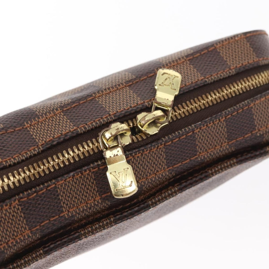 Louis Vuitton Geronimos Waist Bag Damier Brown Canvas Clutche & Pouche Bag (Pre-Owned)