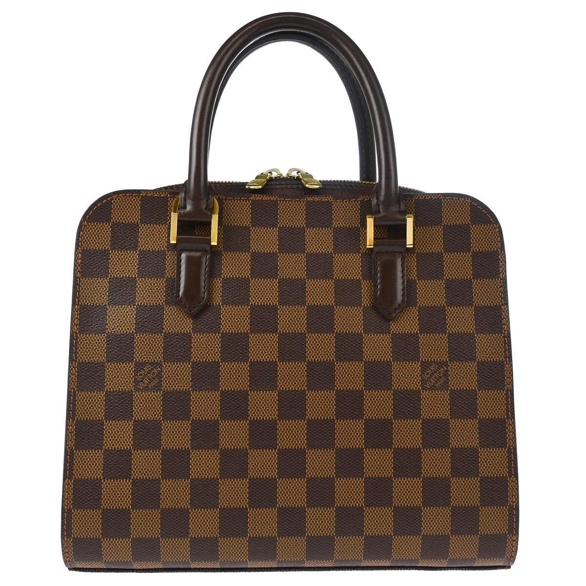 Louis Vuitton Triana Bag Damier Brown Canvas Handbag (Pre-Owned)