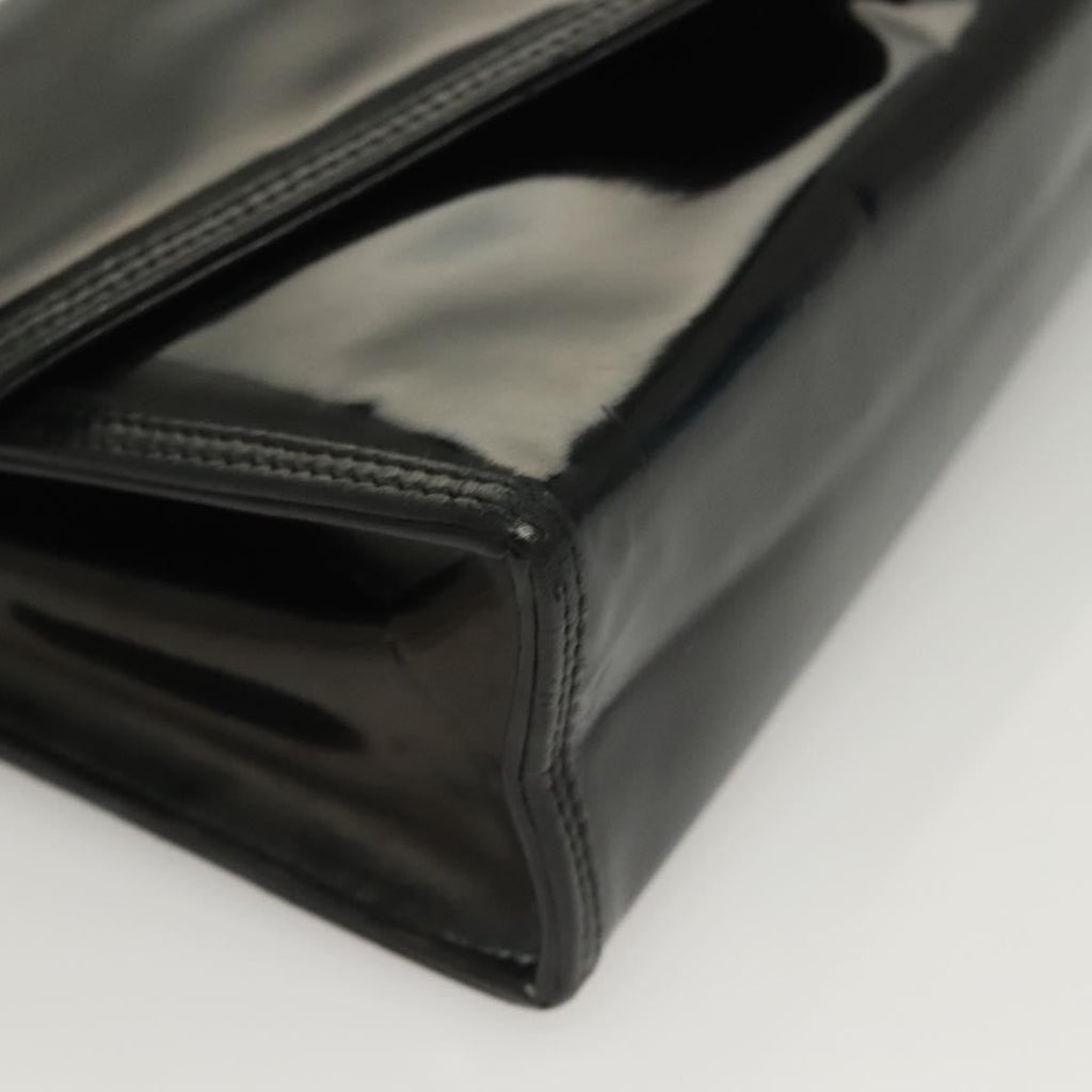 Chanel Cc Envelope Flap Crossbody Patent Leather Black Patent_Leather Clutche & Pouche Bag (Pre-Owned)