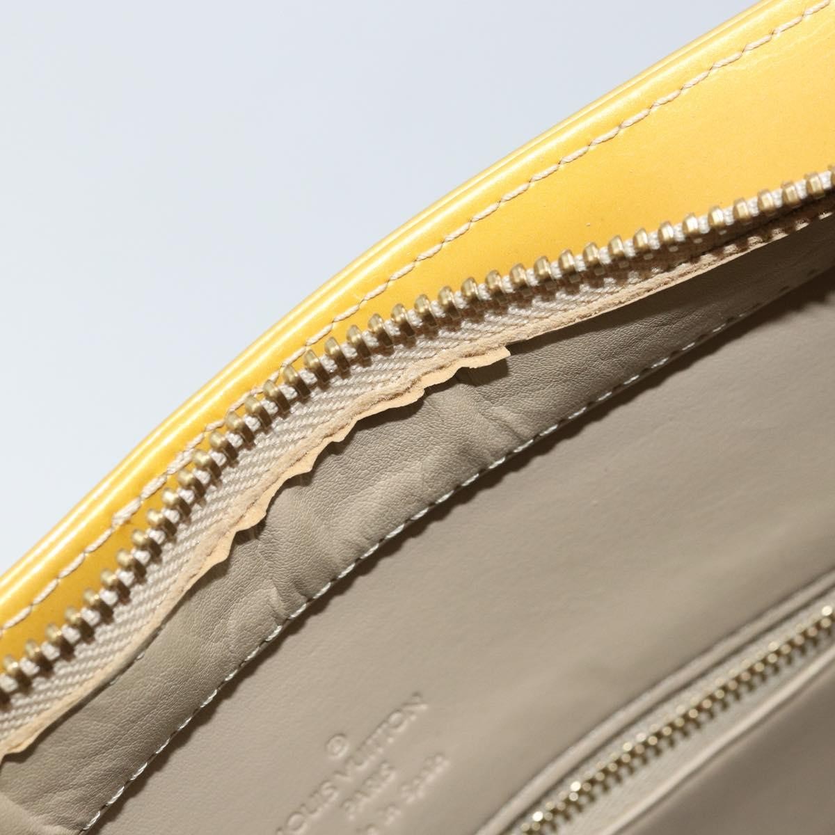 Louis Vuitton Houston Handbag Monogram Vernis Beige Patent_Leather Tote Bag Bag (Pre-Owned)