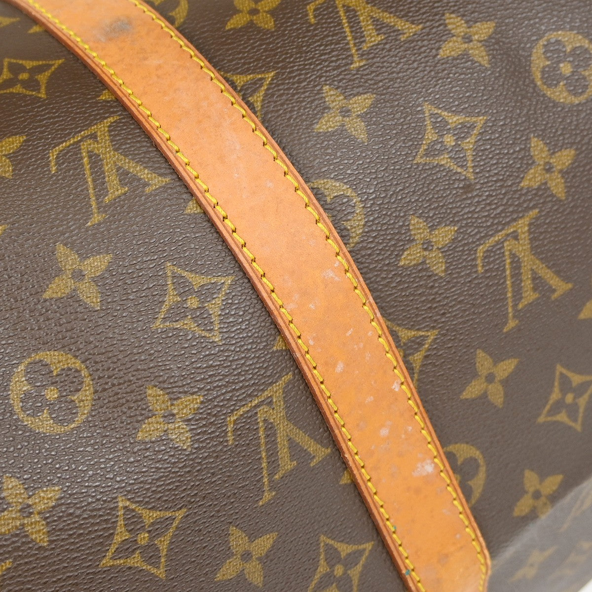 Louis Vuitton Keepall Bag Monogram Canvas Brown Canvas Travel Bag Bag (Pre-Owned)
