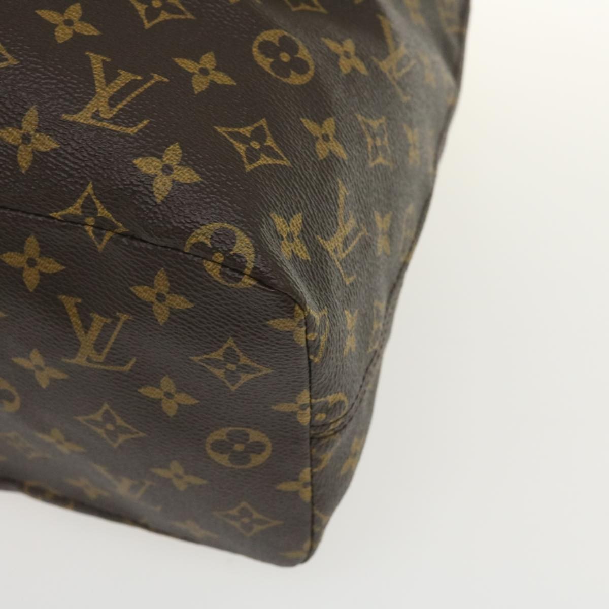 Louis Vuitton Cabas Light Drawstring Bag Monogram Split Canvas Brown Canvas Tote Bag Bag (Pre-Owned)