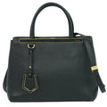 Fendi 2Jours Bag Leather Black Leather Handbag (Pre-Owned)