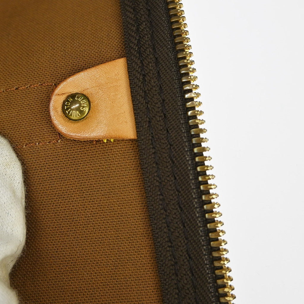 Louis Vuitton Keepall Bandouliere Bag Monogram Canvas Brown Canvas Travel Bag Bag (Pre-Owned)
