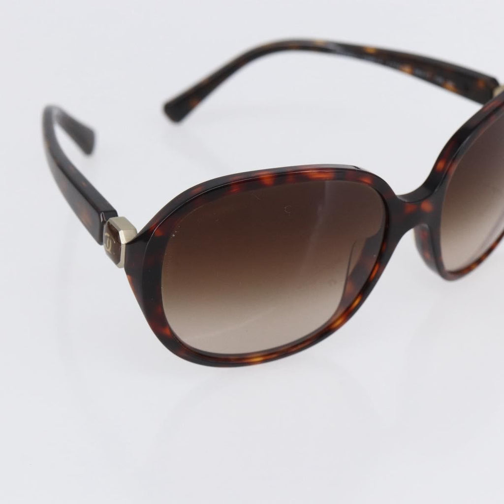 Chanel Chanel Logo Sunglasses Eye Wear Plastic Brown Plastic Sunglasse Accessory (Pre-Owned)