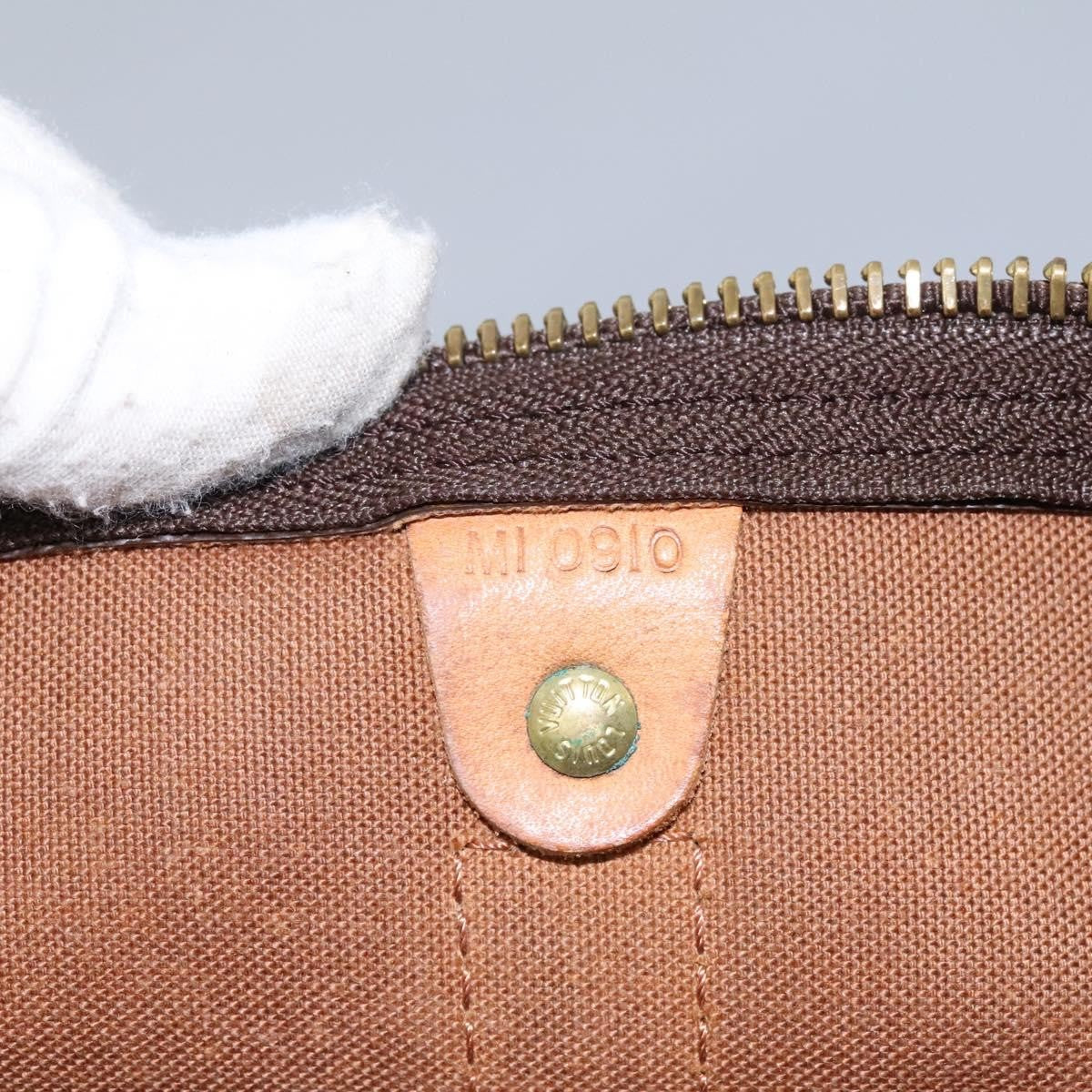 Louis Vuitton Keepall Bag Monogram Canvas Brown Canvas Travel Bag Bag (Pre-Owned)