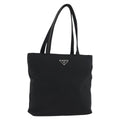 Prada Vintage Tote Nylon Black Nylon Tote Bag Bag (Pre-Owned)