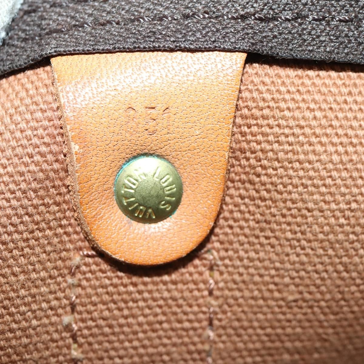 Louis Vuitton Keepall Bag Monogram Canvas Brown Canvas Travel Bag Bag (Pre-Owned)