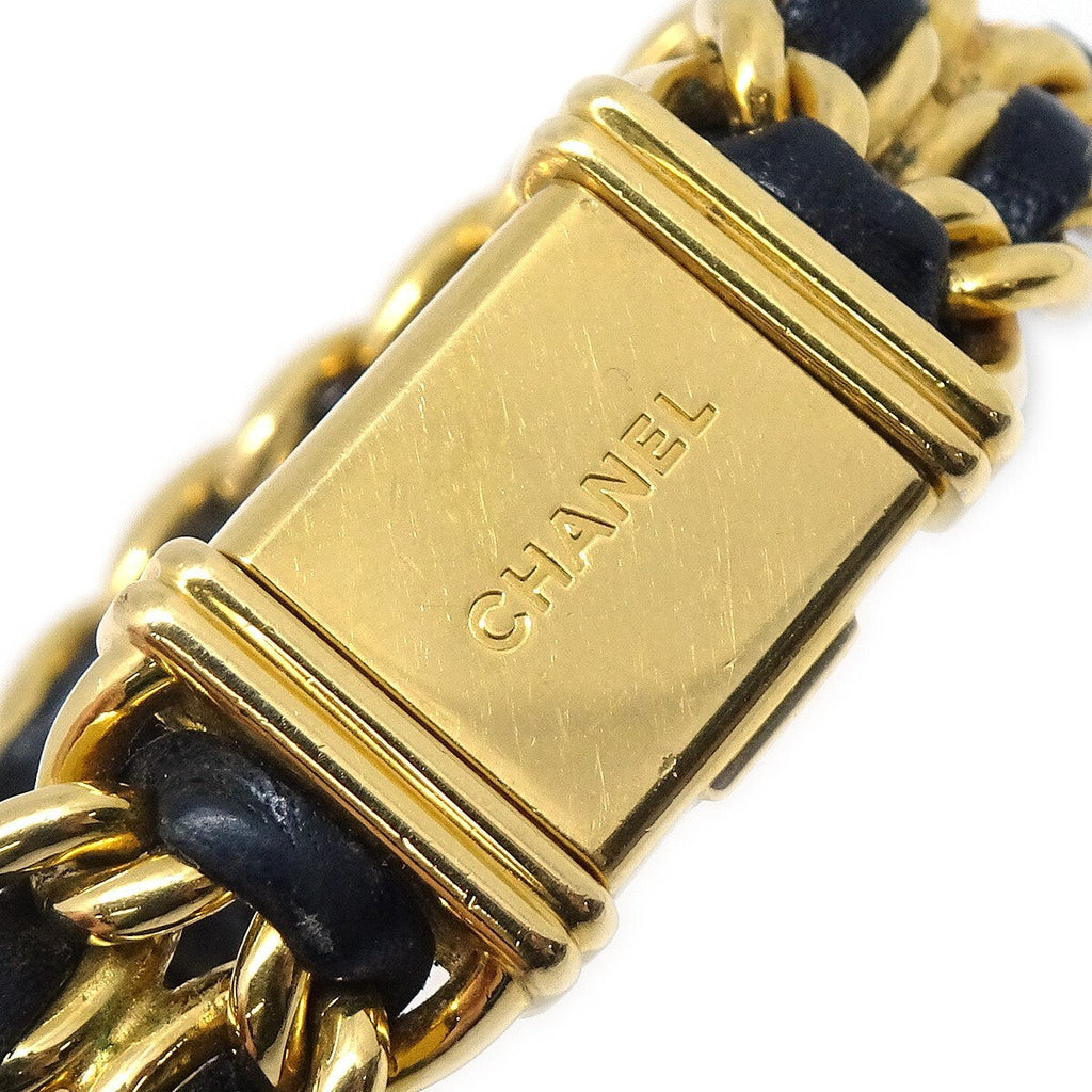 Chanel Premiere Rock Quartz Watch Plated Metal And Leather Watch (Pre-Owned)