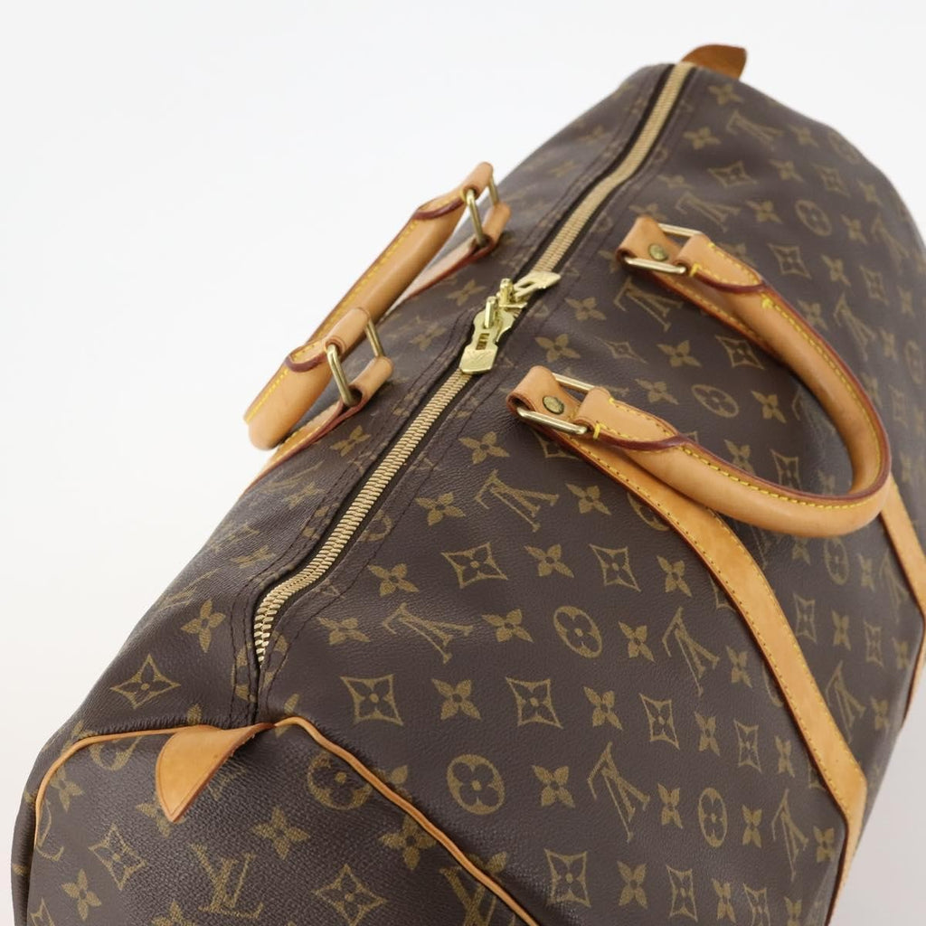 Louis Vuitton Keepall Bag Monogram Canvas Brown Canvas Travel Bag Bag (Pre-Owned)