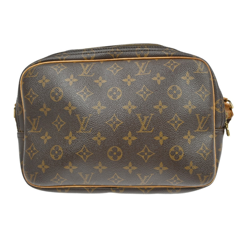 Louis Vuitton Reporter Bag Monogram Canvas Brown Canvas Shoulder Bag Bag (Pre-Owned)