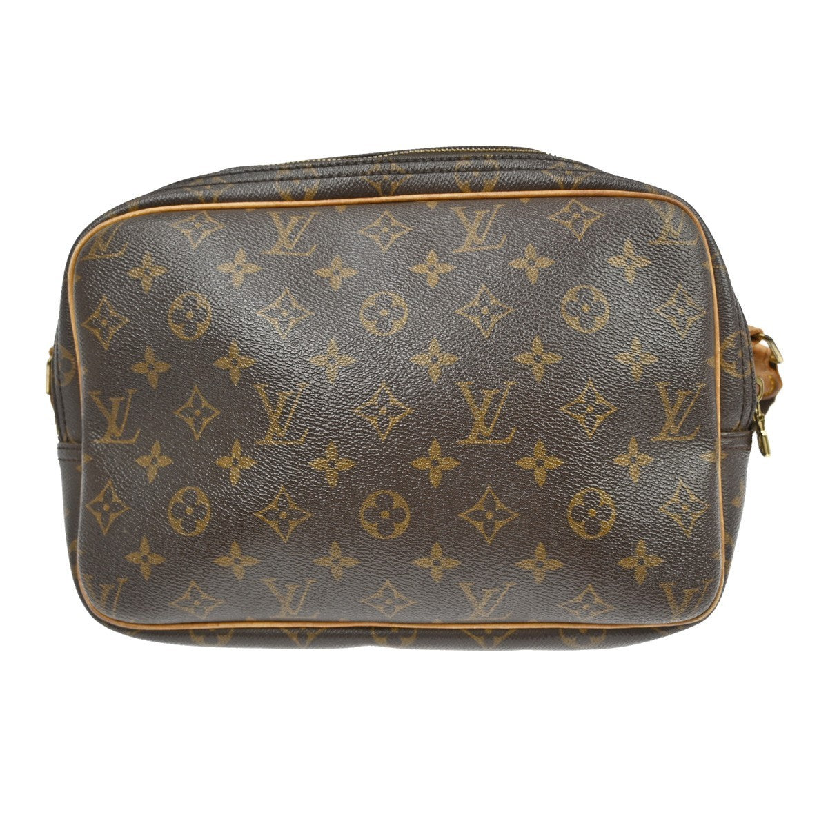 Louis Vuitton Reporter Bag Monogram Canvas Brown Canvas Shoulder Bag Bag (Pre-Owned)