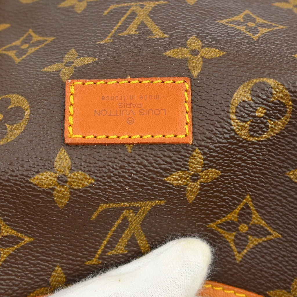 Louis Vuitton Saumur Handbag Monogram Canvas Brown Canvas Shoulder Bag Bag (Pre-Owned)