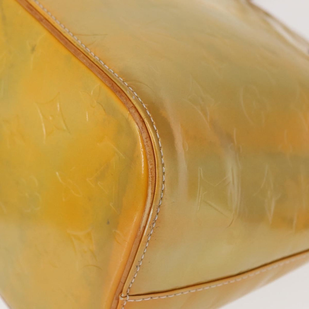 Louis Vuitton Houston Handbag Monogram Vernis Yellow Patent_Leather Tote Bag Bag (Pre-Owned)