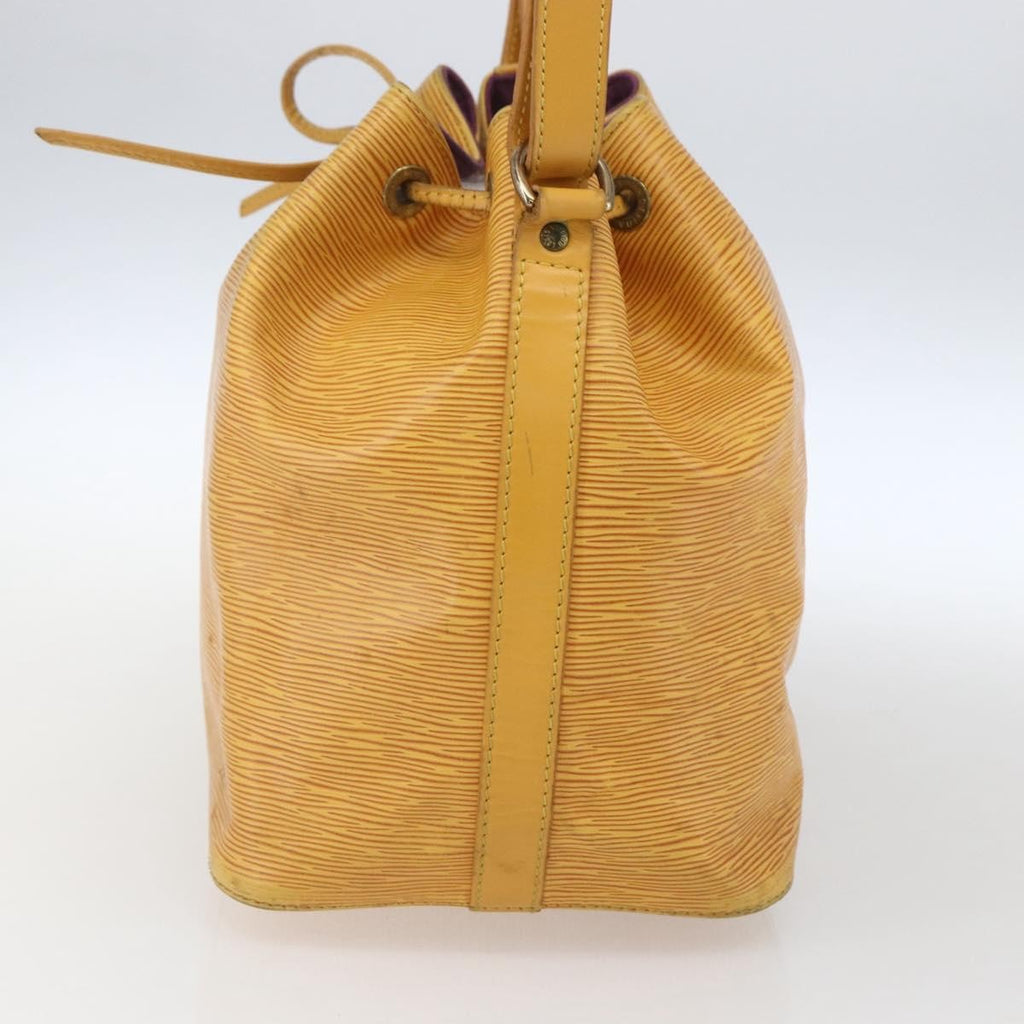 Louis Vuitton Petit Noe Handbag Epi Leather Yellow Leather Shoulder Bag Bag (Pre-Owned)