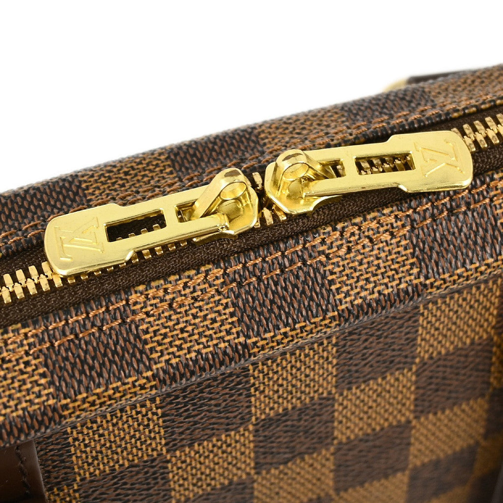 Louis Vuitton Porte-Documents Voyage Briefcase Damier Brown Canvas Briefcase Bag (Pre-Owned)