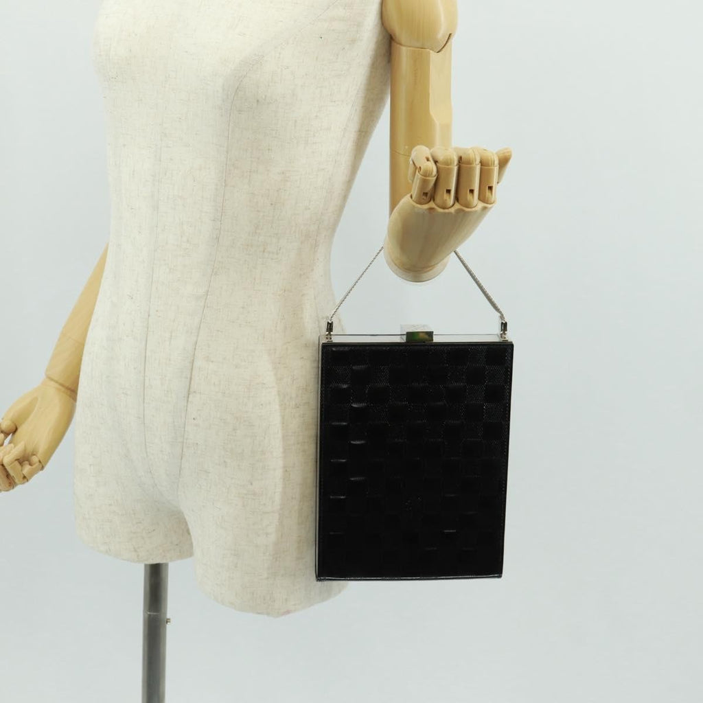 Louis Vuitton Saint Ange Handbag Damier Vernis Black Patent_Leather Handbag (Pre-Owned)