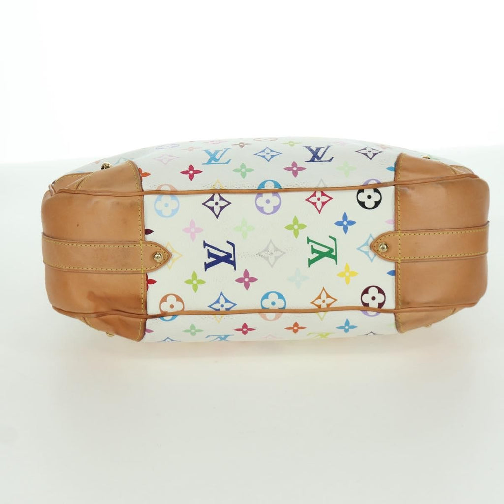 Louis Vuitton Greta Handbag Monogram Multicolor White Canvas Shoulder Bag Bag (Pre-Owned)