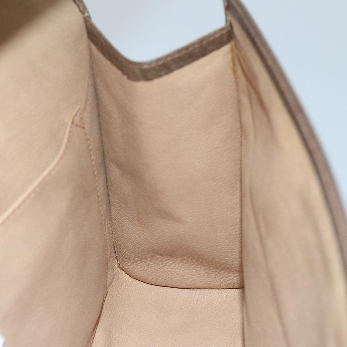 Gucci Sherry Line Pouch Canvas Beige Canvas Clutche & Pouche Bag (Pre-Owned)