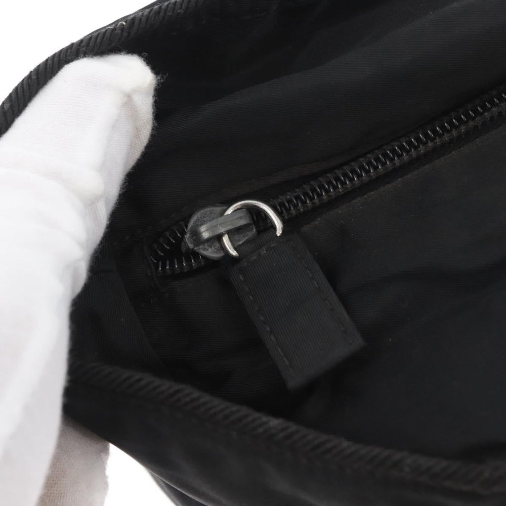 Prada Vintage Zip Tote Tessuto Black Nylon Tote Bag Bag (Pre-Owned)