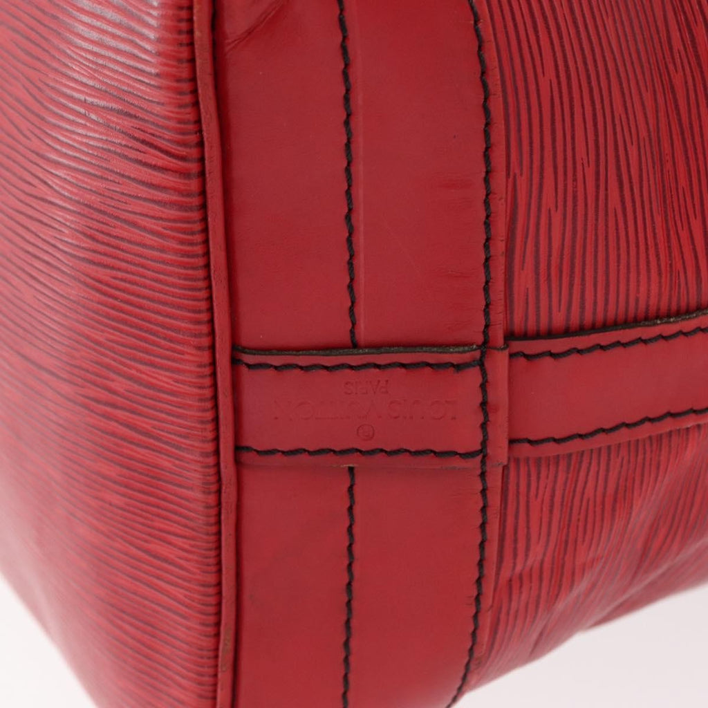 Louis Vuitton Noe Handbag Epi Leather Red Leather Shoulder Bag Bag (Pre-Owned)