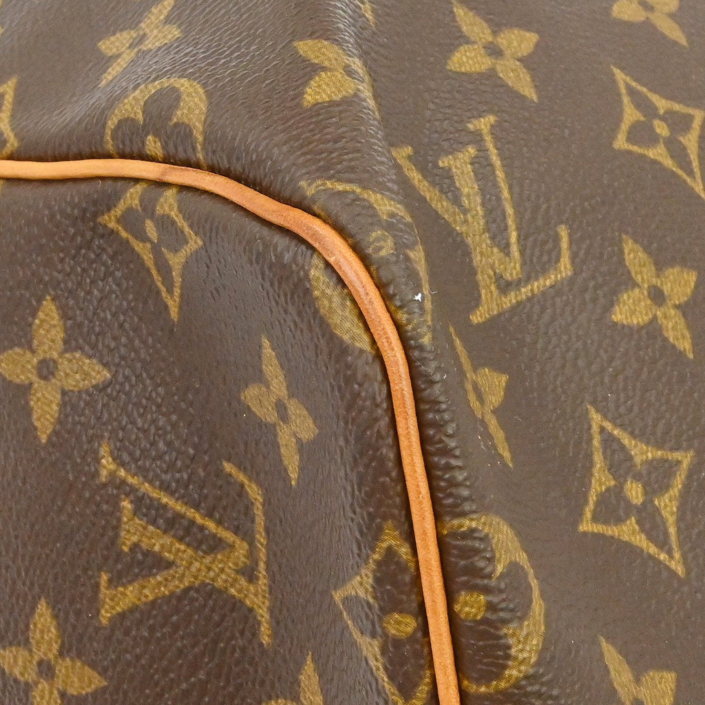 Louis Vuitton Keepall Bag Monogram Canvas Brown Canvas Travel Bag Bag (Pre-Owned)