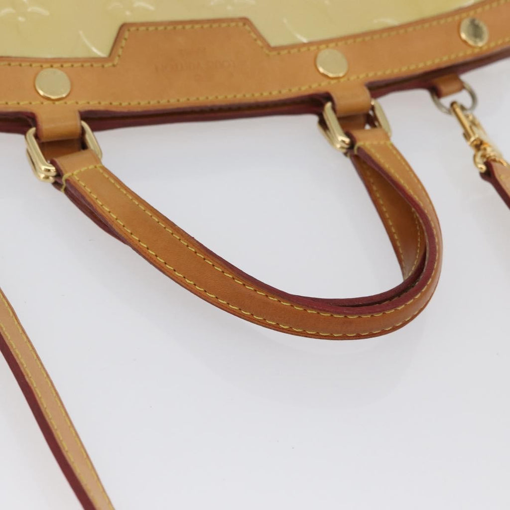 Louis Vuitton Brea Handbag Monogram Vernis Yellow Patent_Leather Handbag (Pre-Owned)