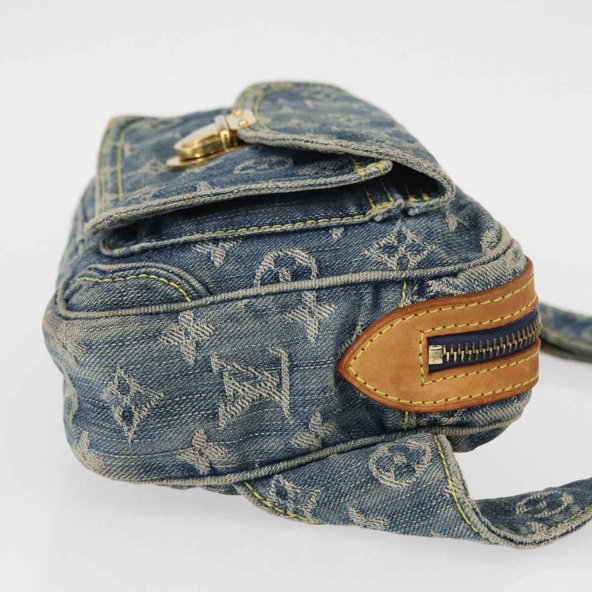 Louis Vuitton Bum Bag Denim Blue Denim_Jeans Shoulder Bag Bag (Pre-Owned)