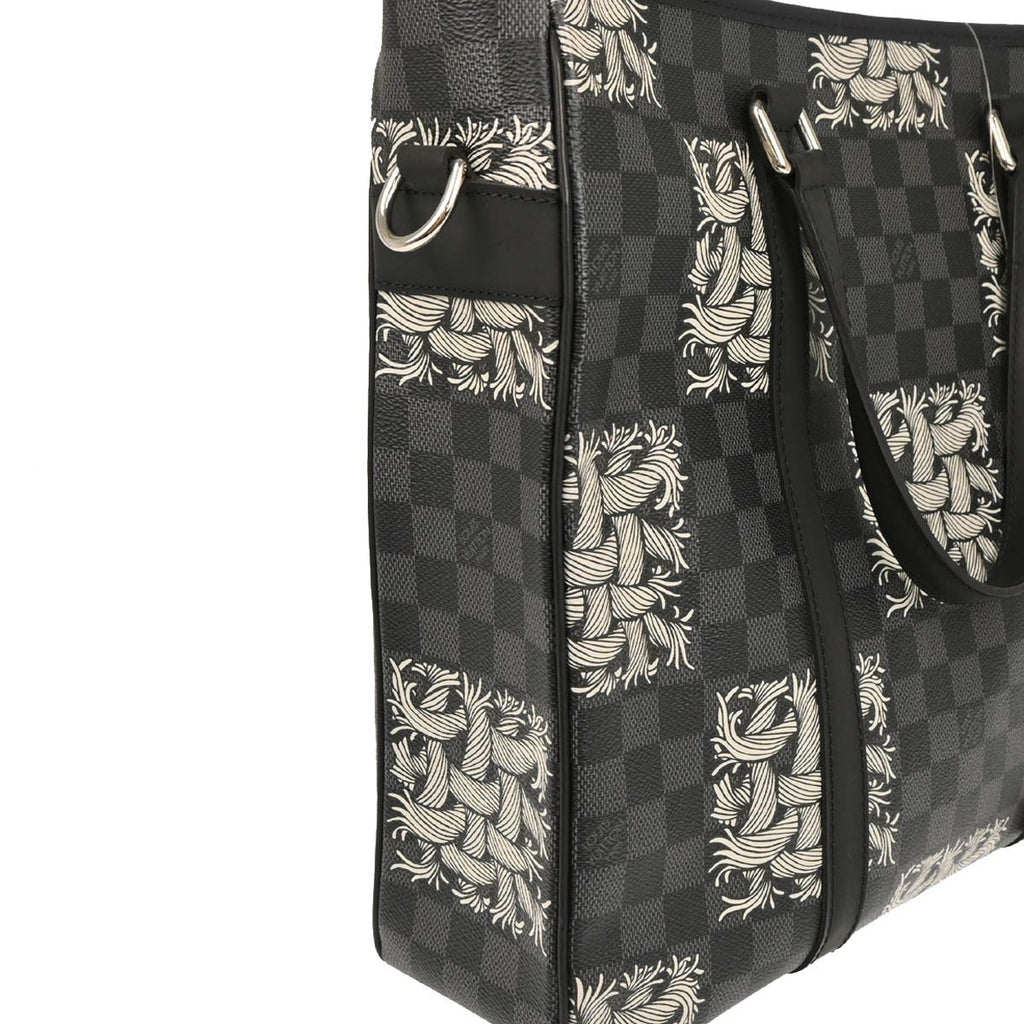 Louis Vuitton Tadao Handbag Limited Edition Nemeth Damier Graphite Gray Canvas Tote Bag Bag (Pre-Owned)
