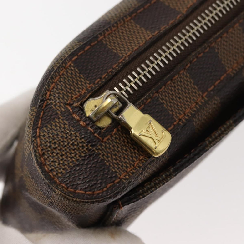 Louis Vuitton Geronimos Waist Bag Damier Brown Canvas Shoulder Bag Bag (Pre-Owned)