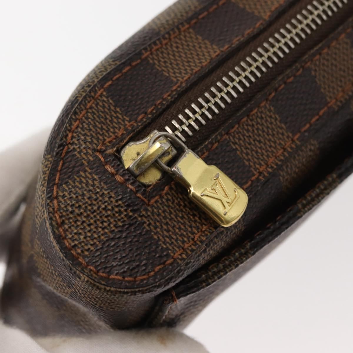 Louis Vuitton Geronimos Waist Bag Damier Brown Canvas Shoulder Bag Bag (Pre-Owned)