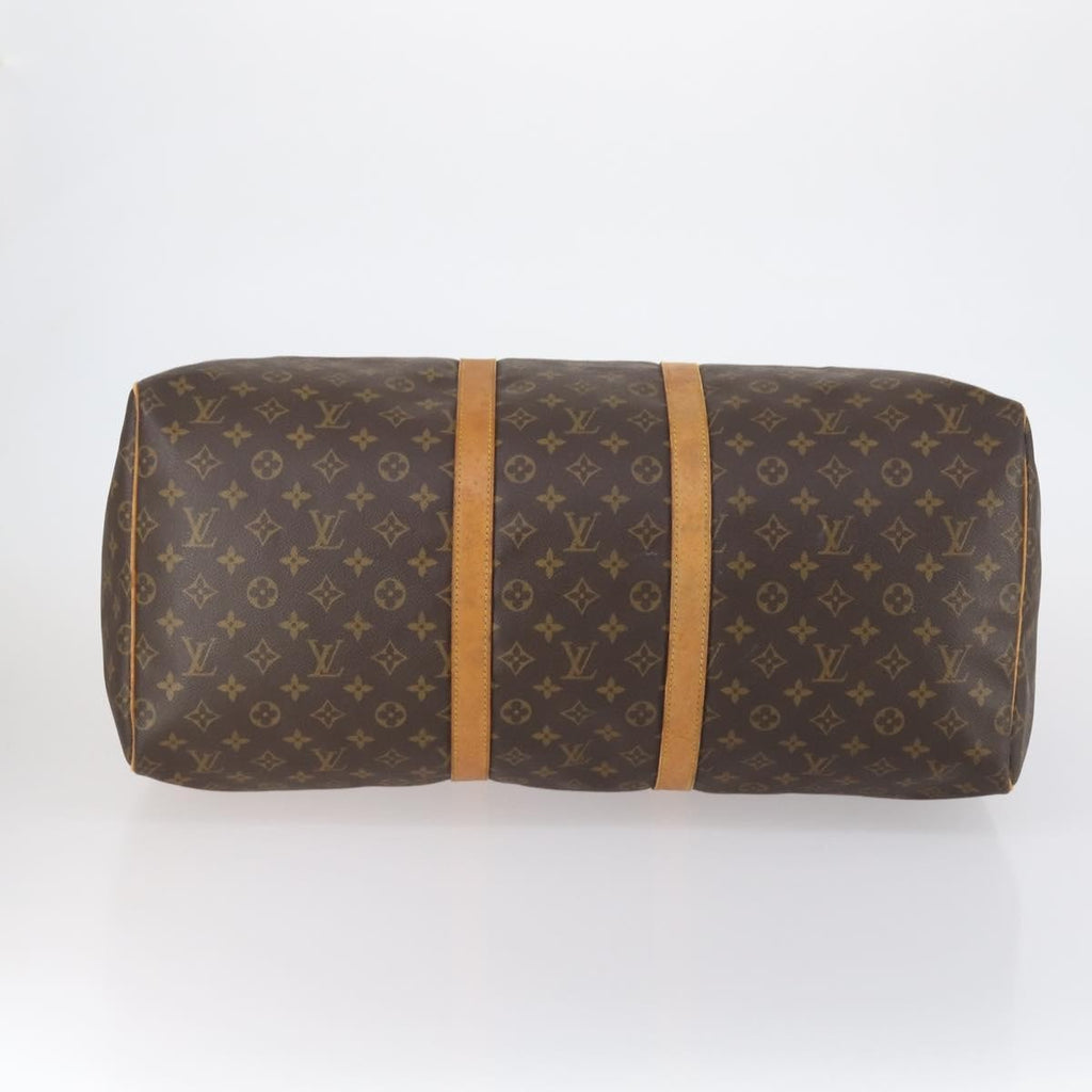 Louis Vuitton Keepall Bag Monogram Canvas Brown Canvas Travel Bag Bag (Pre-Owned)