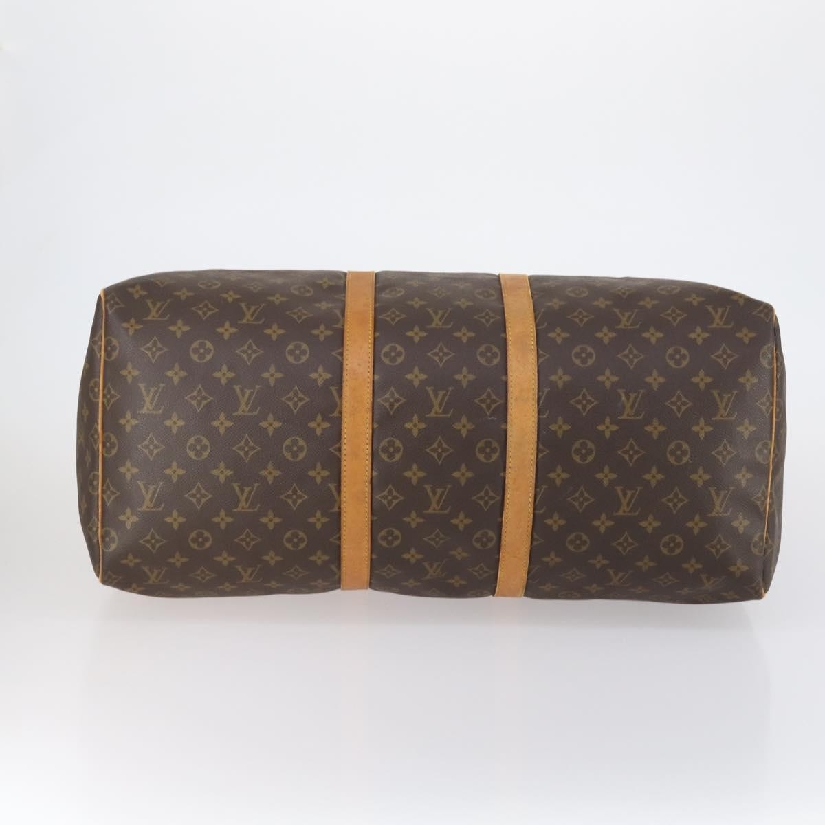 Louis Vuitton Keepall Bag Monogram Canvas Brown Canvas Travel Bag Bag (Pre-Owned)