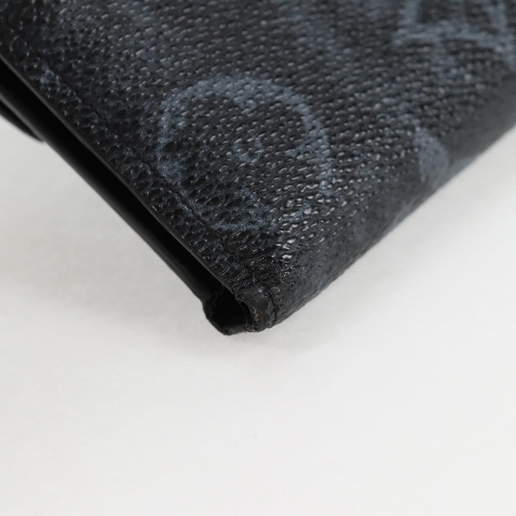 Louis Vuitton Cross Card Holder Limited Edition Monogram Pastel Noir Black Canvas Clutche & Pouche Bag (Pre-Owned)