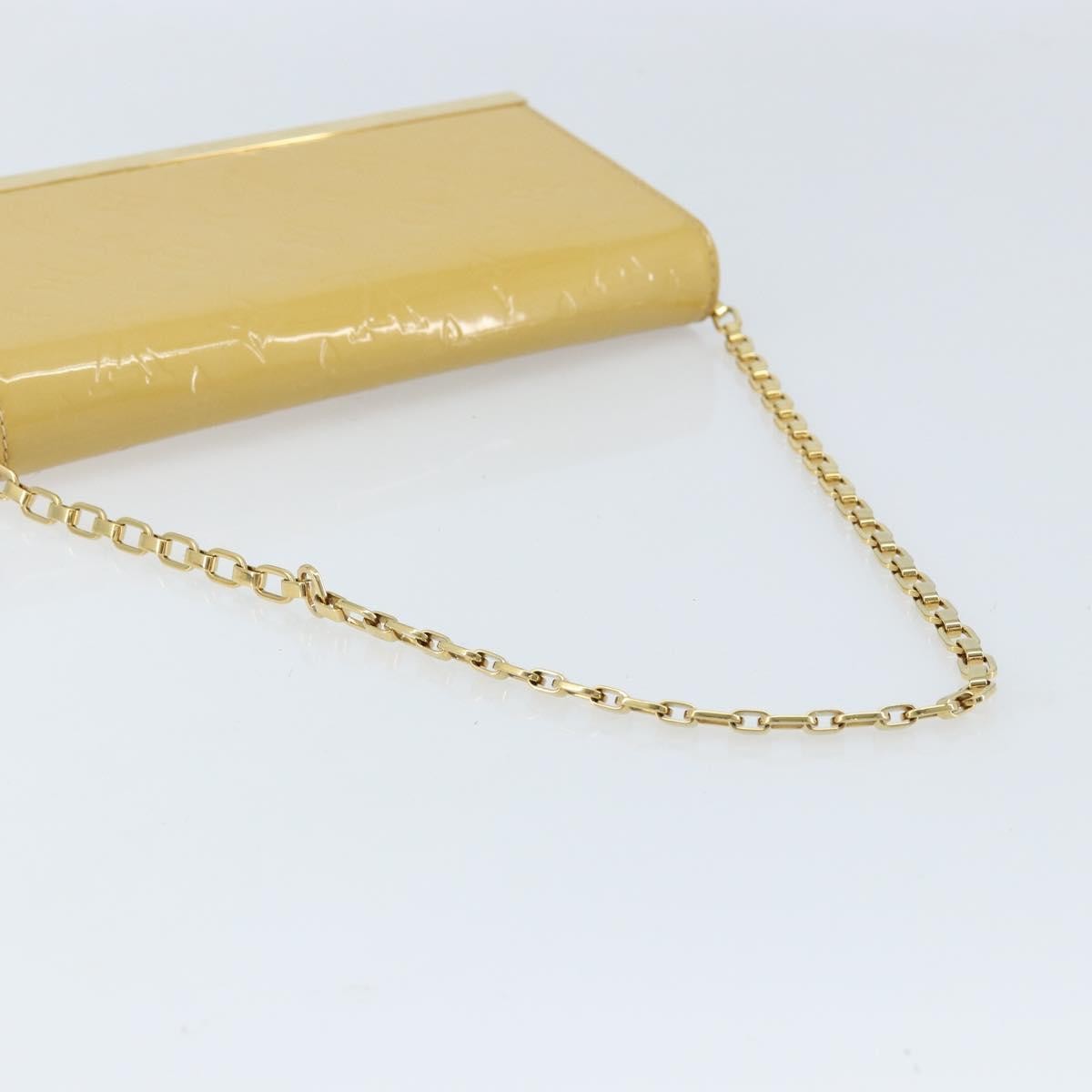 Louis Vuitton Ana Bag Monogram Vernis Yellow Patent_Leather Clutche & Pouche Bag (Pre-Owned)